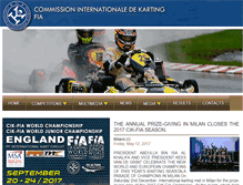 Tablet Screenshot of cikfiachampionship.com